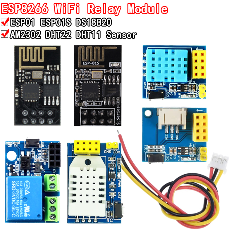 Релейный модуль ESP8266, 5 В,  – обзор и цена Ds18B20