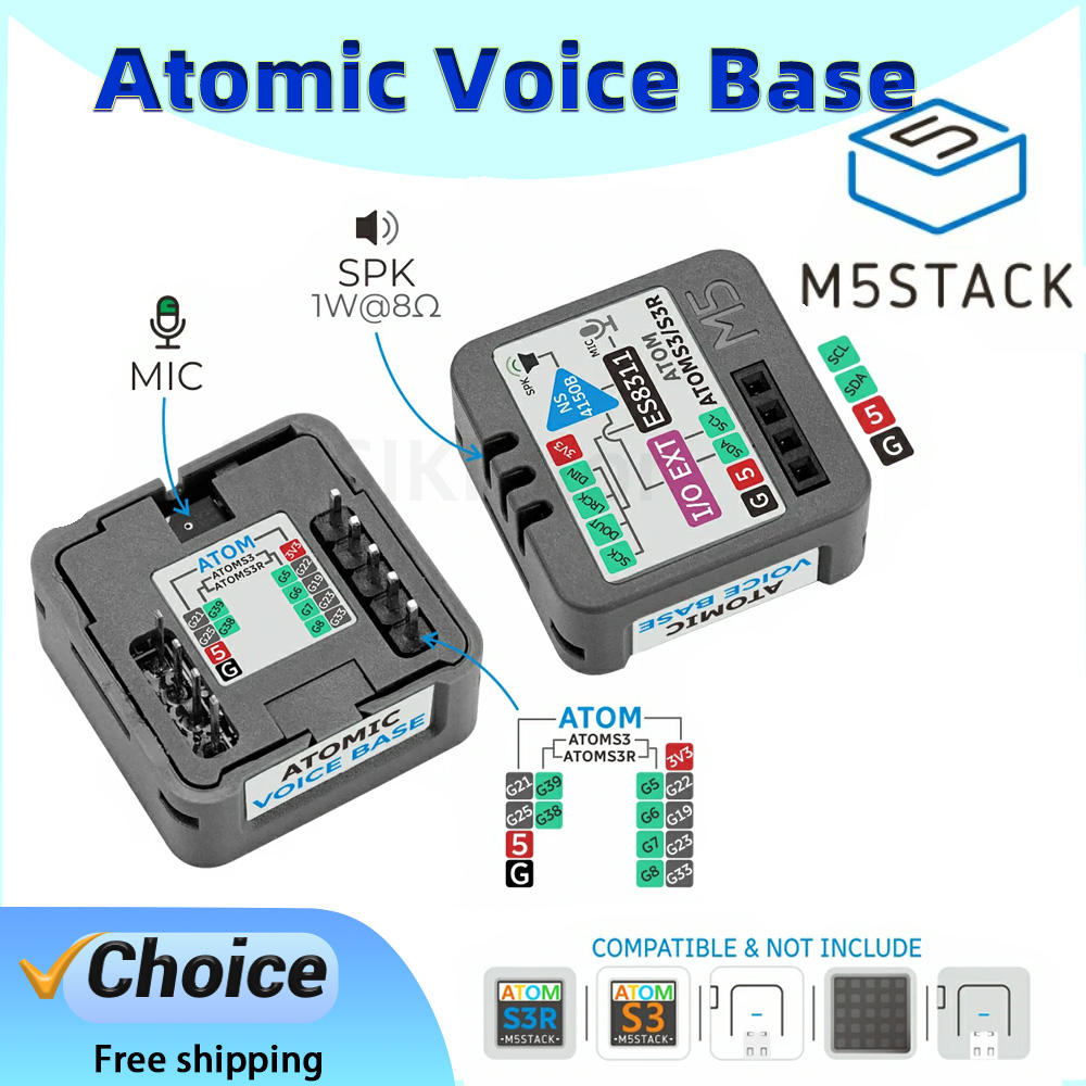 Модуль M5Stack Atomic Voice Ba – обзор и цена Microphone Module